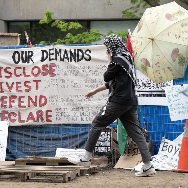 Private property or public space? Encampments spark debate over campus status